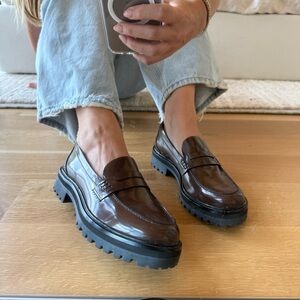 Reformation Agathea Chunky Loafer Espresso